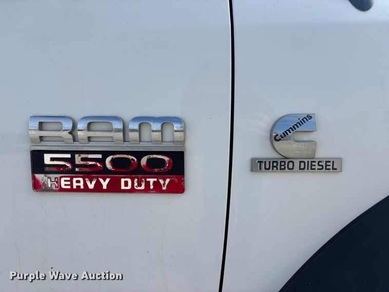 image for item FB3486 2012 Dodge Ram 5500 flatbed truck