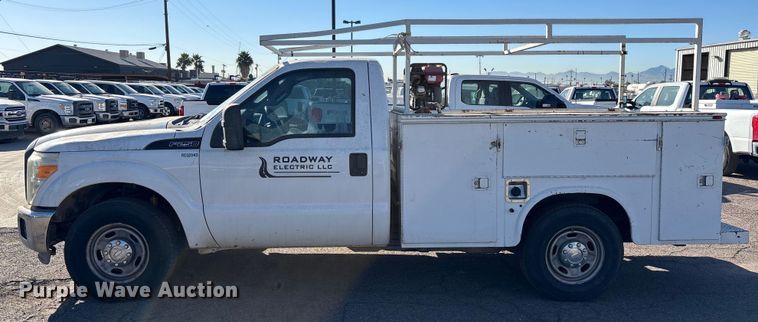 image for item FB5478 2012 Ford F250 Super Duty utility bed pickup truck