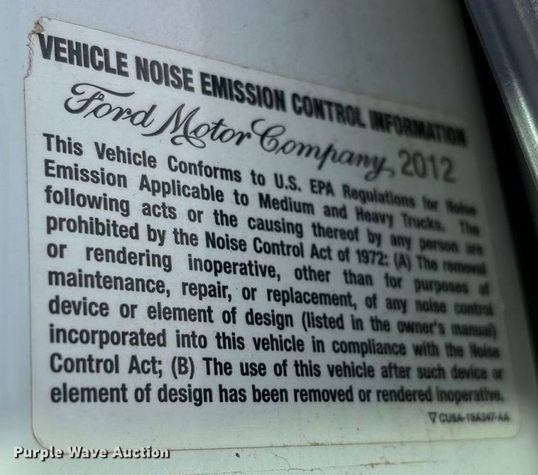 image for item FG0022 2012 Ford F350 Super Duty Crew Cab pickup truck