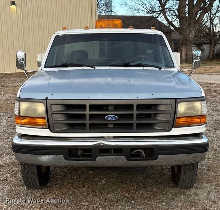 image for item FG0037 1995 Ford F350 utility bed pickup truck