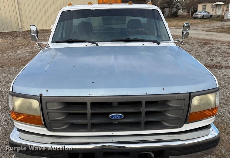 image for item FG0037 1995 Ford F350 utility bed pickup truck