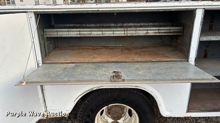 image for item FG0037 1995 Ford F350 utility bed pickup truck