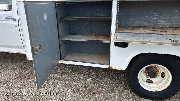 image for item FG0037 1995 Ford F350 utility bed pickup truck