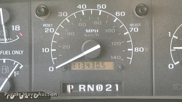 image for item FG0037 1995 Ford F350 utility bed pickup truck