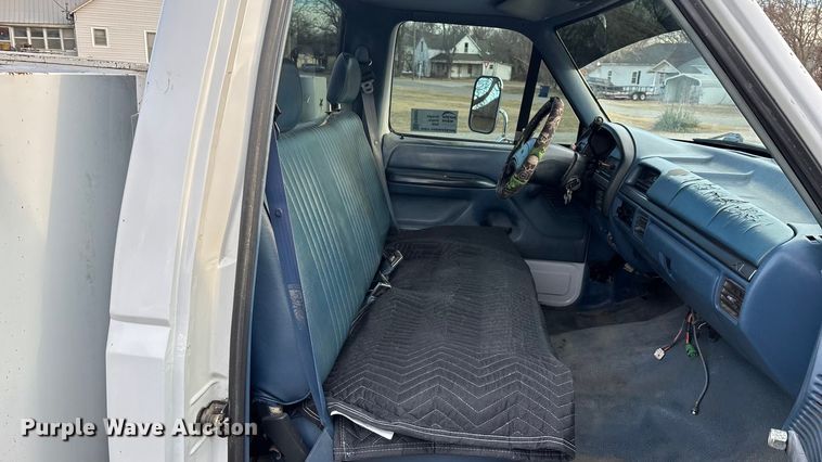 image for item FG0037 1995 Ford F350 utility bed pickup truck