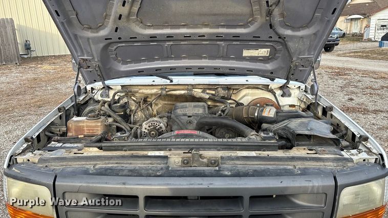 image for item FG0037 1995 Ford F350 utility bed pickup truck