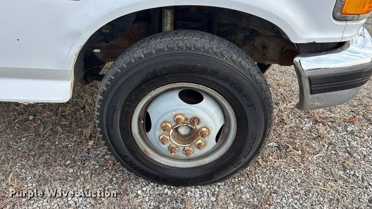 image for item FG0037 1995 Ford F350 utility bed pickup truck