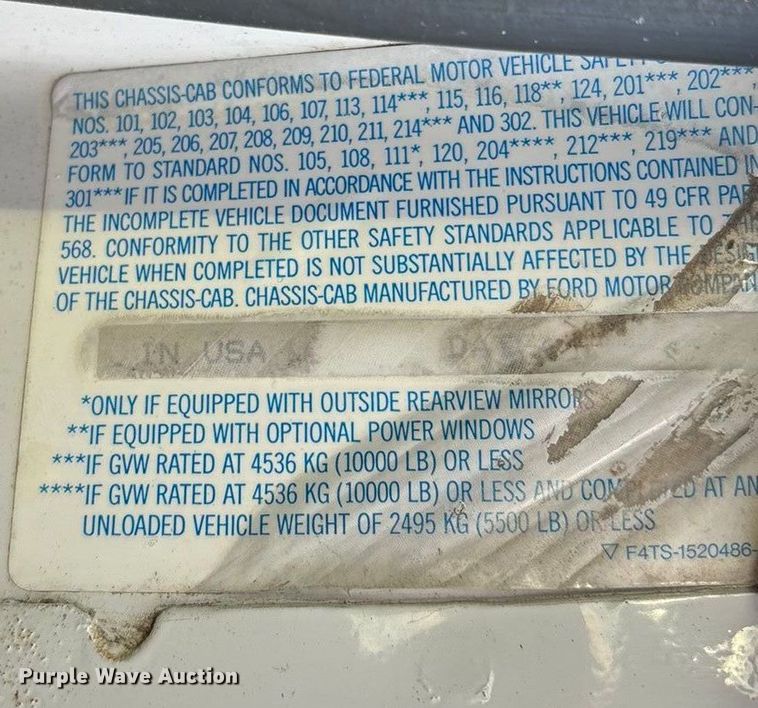 image for item FG0037 1995 Ford F350 utility bed pickup truck