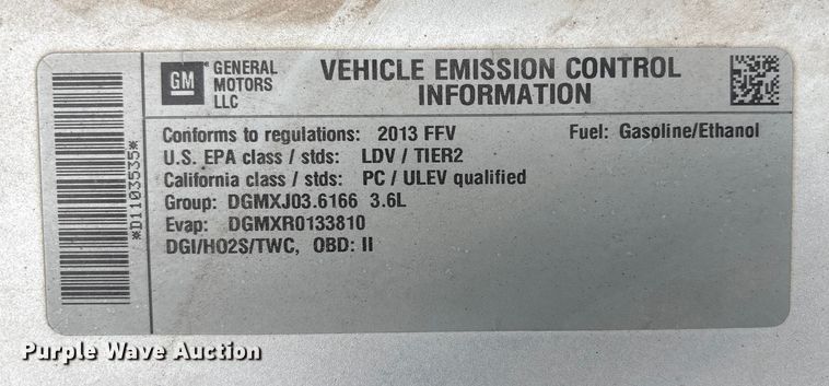 image for item FG2638 2013 Chevrolet Impala 