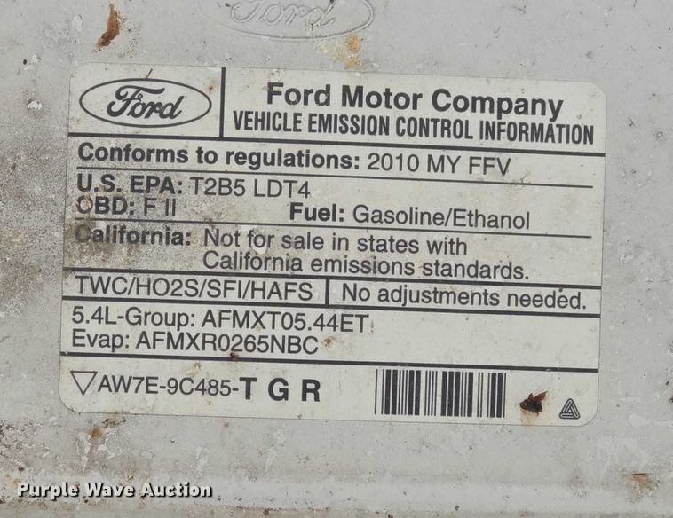 image for item FI0808 2010 Ford F150 Crew Cab pickup truck