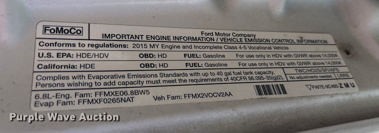 image for item FK1099 2015 Ford F450 bucket truck