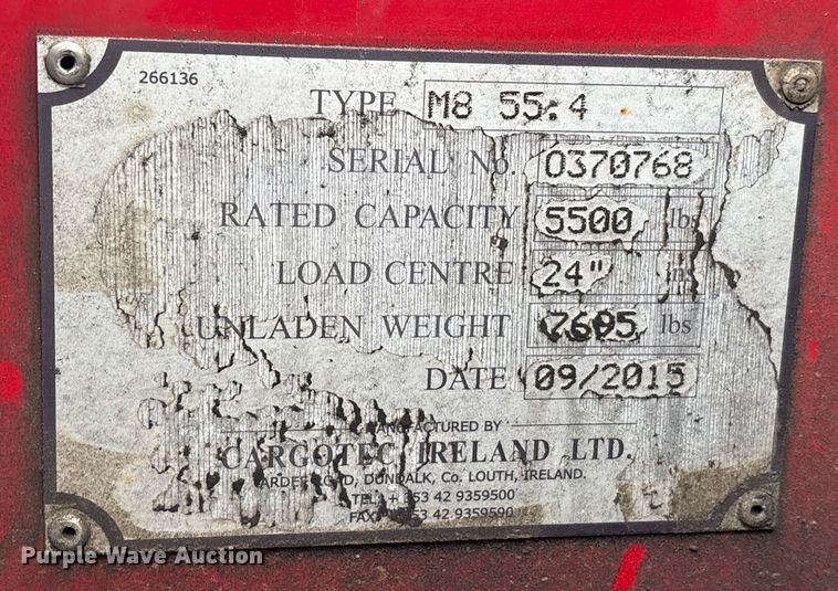 image for item FK1122 2015 Moffett M55 forklift