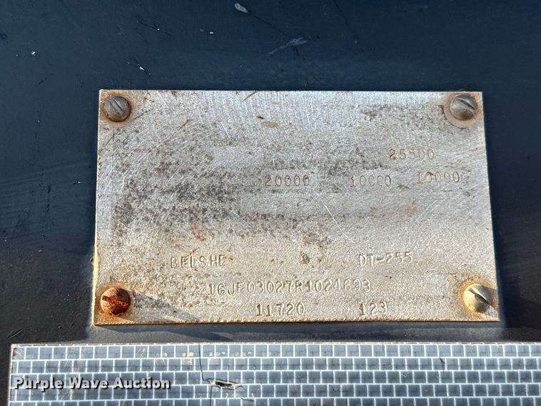 image for item GH9384 1994 Belshe DT-255 equipment trailer