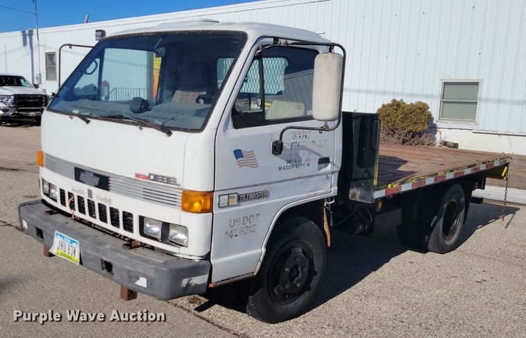 image for item NO9879 1986 Chevrolet 40 Tiltmaster dump flatbed truck