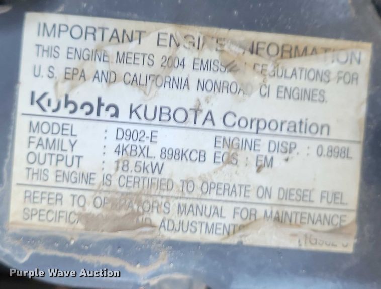 image for item NO9886 2001 Kubota RTV900 utility vehicle