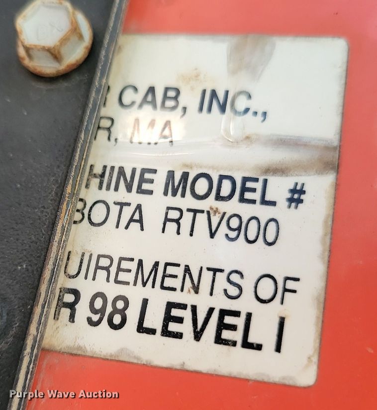 image for item NO9887 2001 Kubota RTV900 utility vehicle