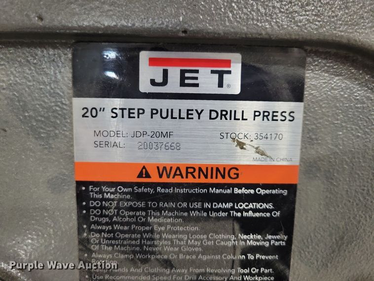image for item NO9903 (2) Jet JDP-20MF drill presses