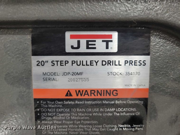 image for item NO9903 (2) Jet JDP-20MF drill presses
