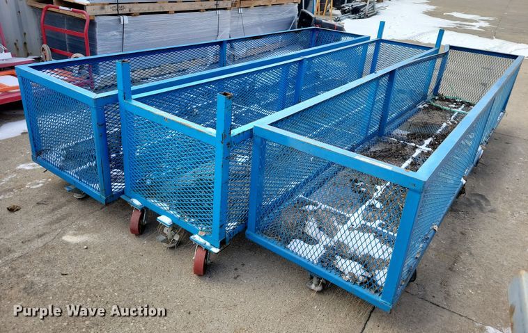 image for item NO9919 (3) metal storage bins