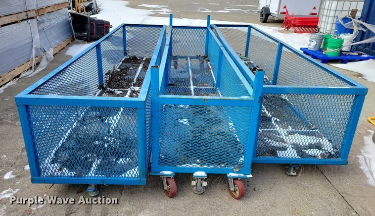 image for item NO9919 (3) metal storage bins