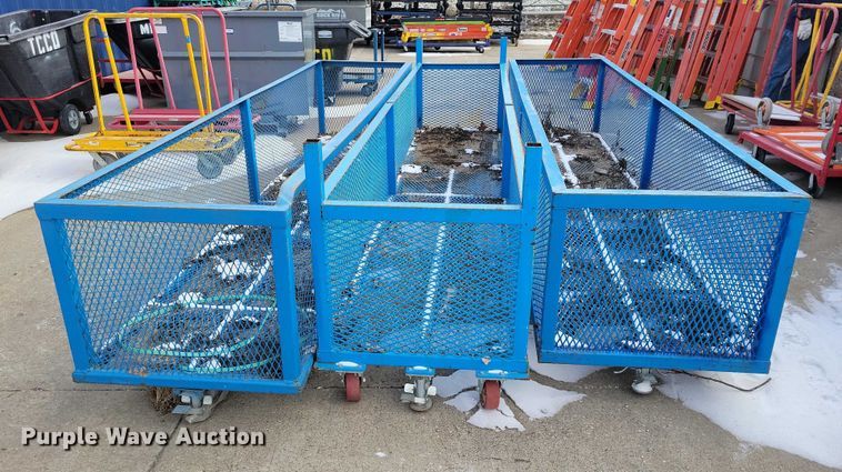 image for item NO9919 (3) metal storage bins