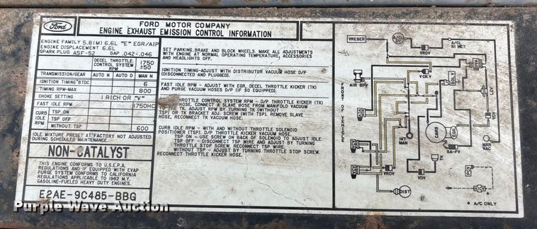 image for item OE9306 1982 Ford F350 box truck