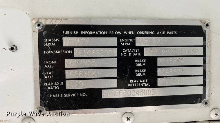 image for item OE9369 2007 Blue Bird All American school bus