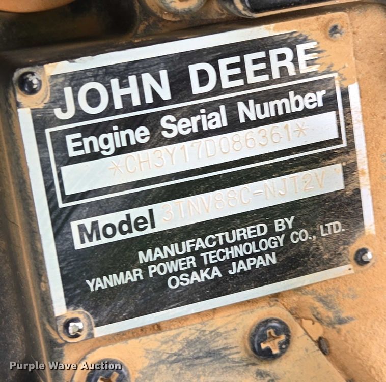 image for item YA2163 2009 John Deere 3032E MFWD tractor