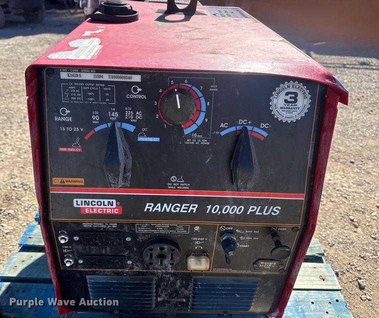 image for item DQ4235 Lincoln Electric Ranger 10,000 Plus welder/generator