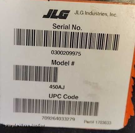 image for item DT0864 2015 JLG 450AJ boom lift