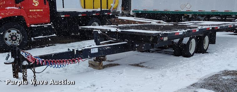image for item DT0875 1986 Wisconsin DT20 tilt deck equipment trailer