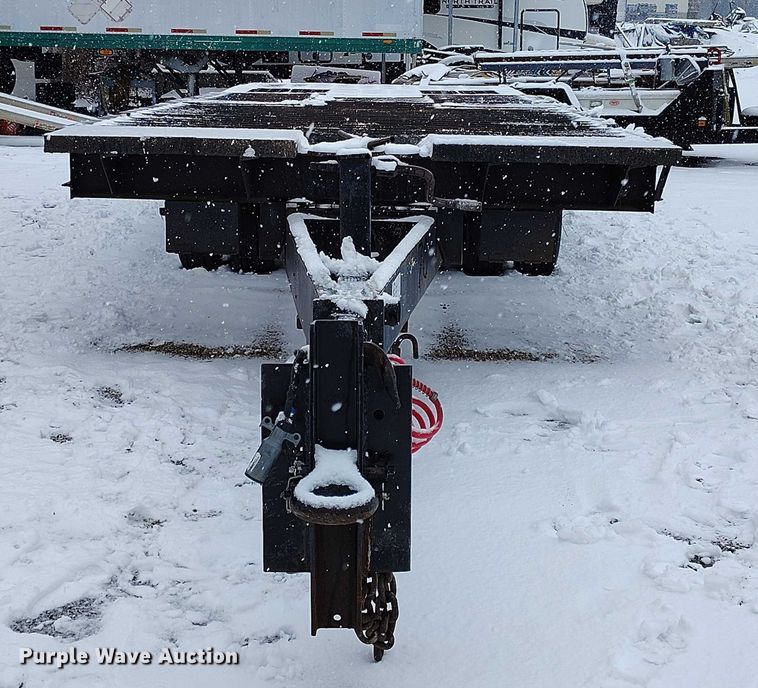 image for item DT0875 1986 Wisconsin DT20 tilt deck equipment trailer