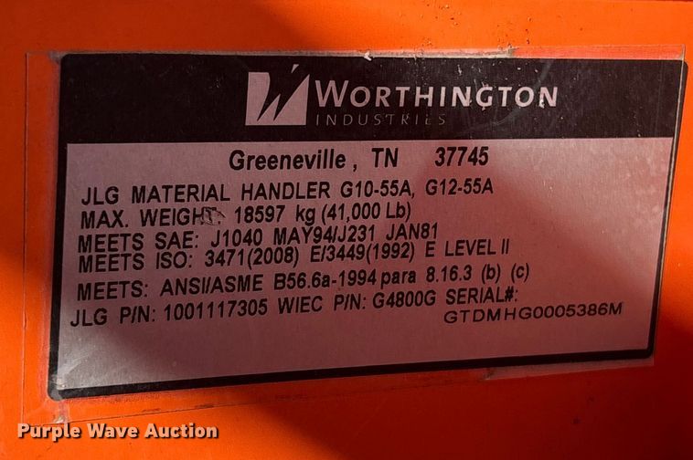 image for item DU0375 2017 JPG G15-44A telehandler