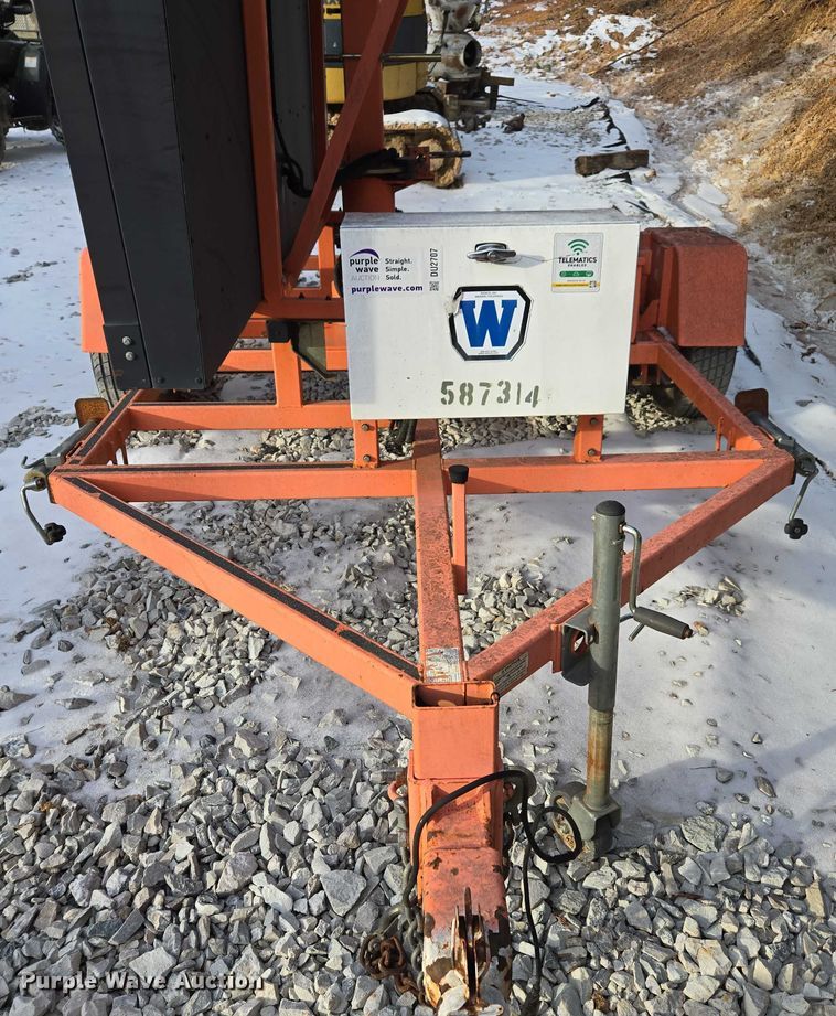image for item DU2707 2014 Wanco message board trailer