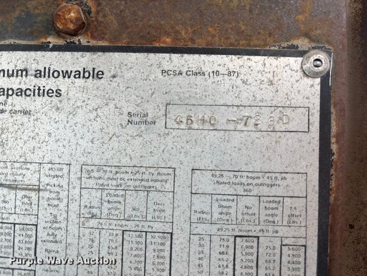 image for item DU6940 Link Belt HSP-25 crane