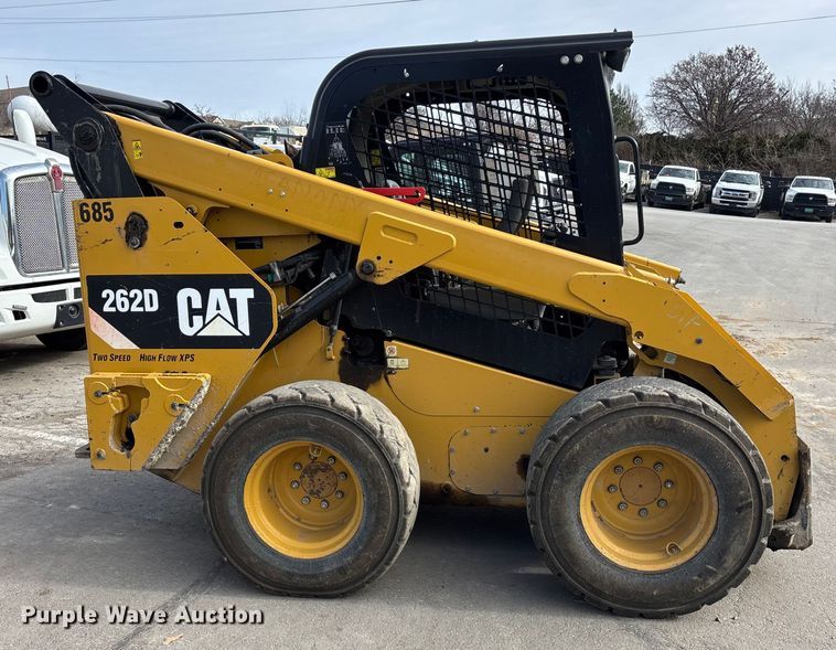 image for item DU6951 2015 Caterpillar 262D skid steer loader