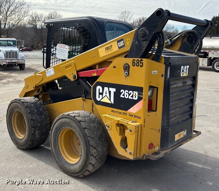 image for item DU6951 2015 Caterpillar 262D skid steer loader