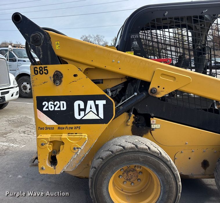 image for item DU6951 2015 Caterpillar 262D skid steer loader