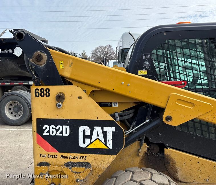 image for item DU6952 2015 Caterpillar 262D skid steer loader