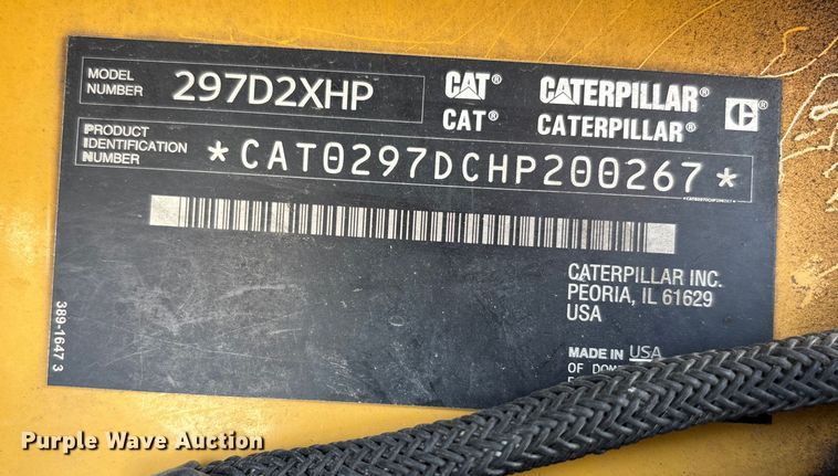 image for item DU6972 2016 Caterpillar 297D2XHP forage harvester