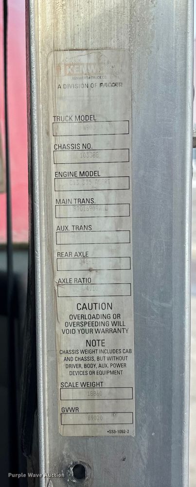 image for item DU6993 2005 Kenworth W900 ready mix truck