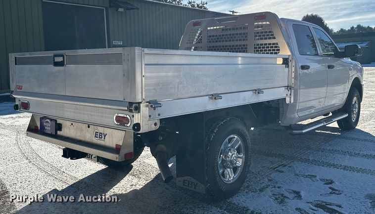 image for item DW4419 2022 RAM 3500 Crew Cab flatbed pickup truck