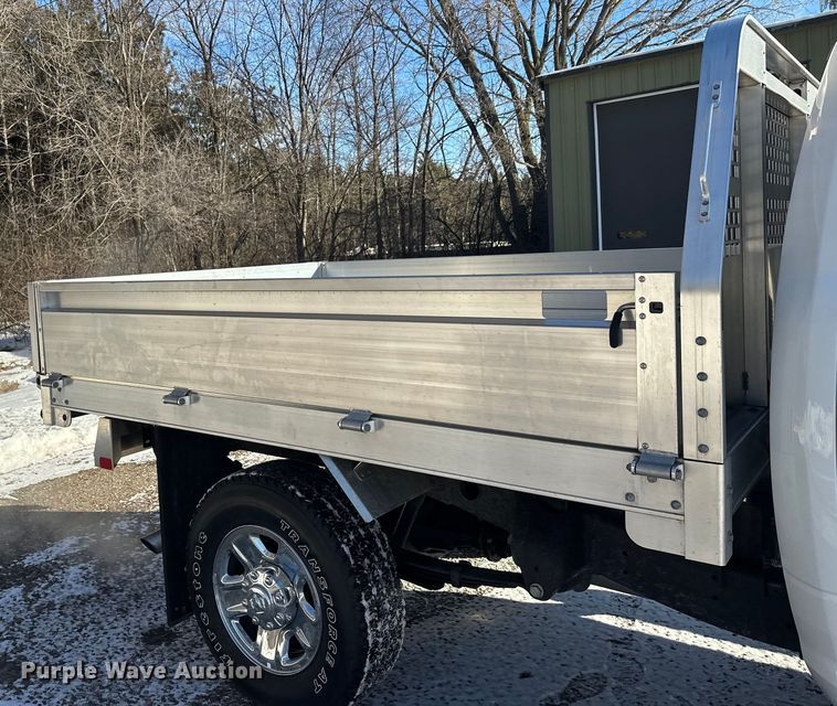 image for item DW4419 2022 RAM 3500 Crew Cab flatbed pickup truck