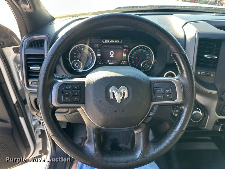 image for item DW4419 2022 RAM 3500 Crew Cab flatbed pickup truck