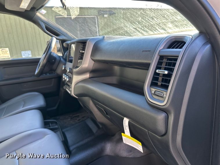 image for item DW4419 2022 RAM 3500 Crew Cab flatbed pickup truck