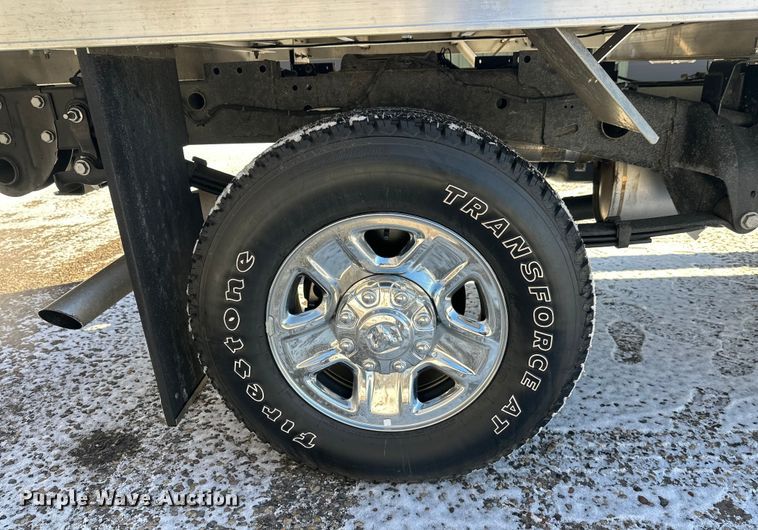 image for item DW4419 2022 RAM 3500 Crew Cab flatbed pickup truck