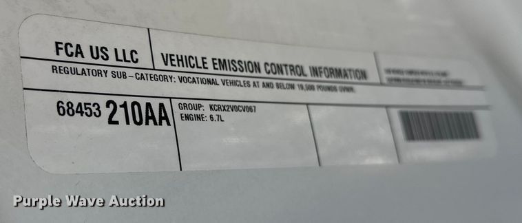 image for item DW4420 2019 RAM 5500 dump truck