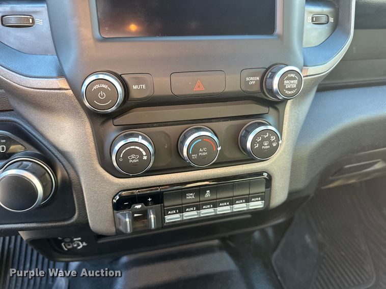 image for item DW4421 2022 RAM 3500 Crew Cab flatbed pickup truck