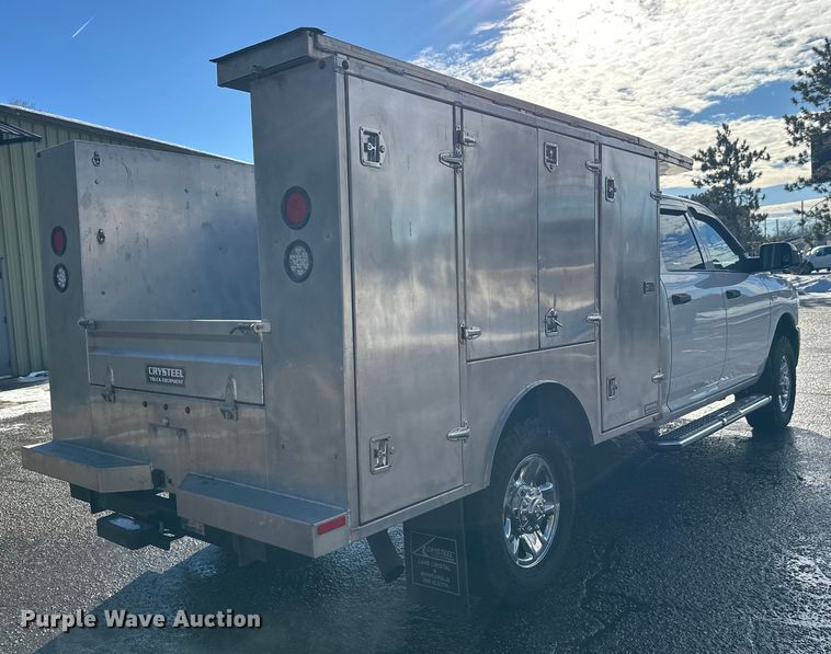 image for item DW4422 2022 RAM 3500 Crew Cab utility bed pickup truck