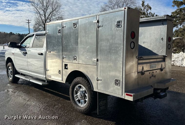 image for item DW4422 2022 RAM 3500 Crew Cab utility bed pickup truck